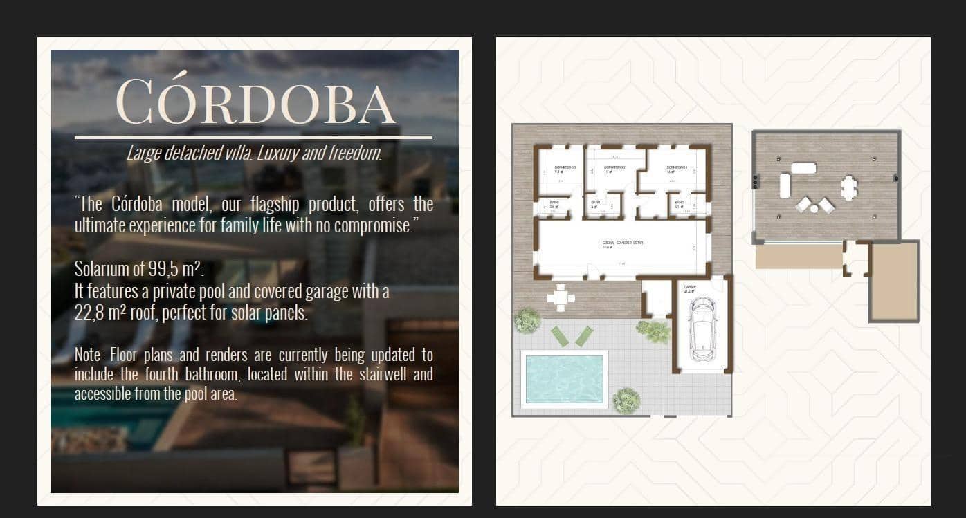 3 sovrum Villa till salu i Fuente Alamo de Murcia med pool - 379 845 € (Ref: 9296037)