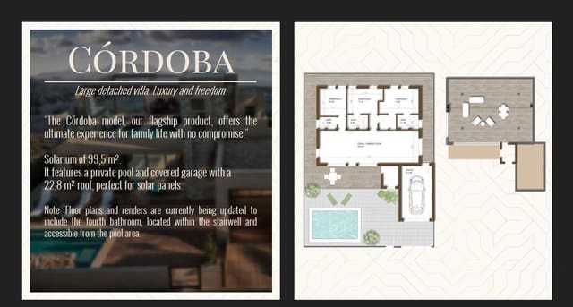 3 sovrum Villa till salu i Fuente Alamo de Murcia med pool - 379 845 € (Ref: 9296037)