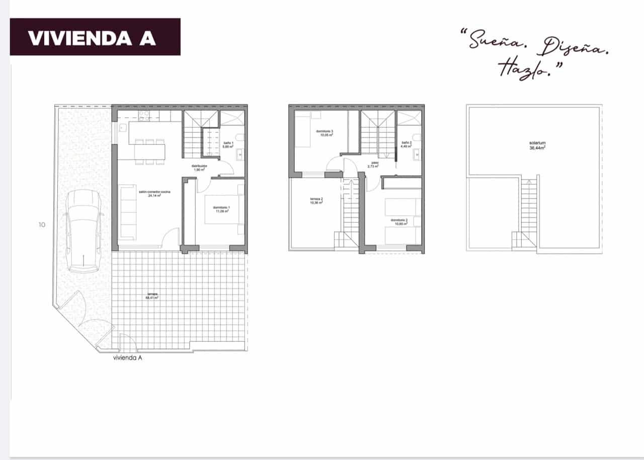 3 chambre Maison de Ville à vendre à Pilar de la Horadada avec piscine - 285 500 € (Ref: 9664331)