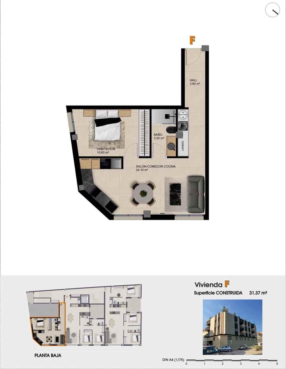 1 makuuhuone Huoneisto myytävänä paikassa Catral mukana uima-altaan - 113 000 € (Ref: 9849883)