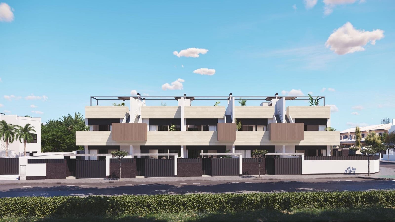 3 makuuhuone Bungalow myytävänä paikassa Pilar de la Horadada mukana uima-altaan 
autotalli - 445 000 € (Ref: 9991981)