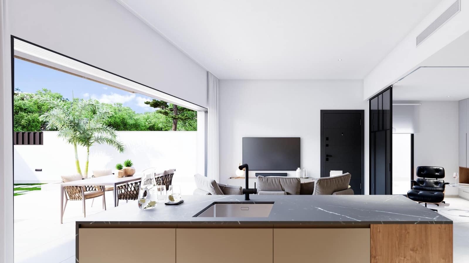 3 makuuhuone Bungalow myytävänä paikassa Pilar de la Horadada mukana uima-altaan 
autotalli - 445 000 € (Ref: 9991981)
