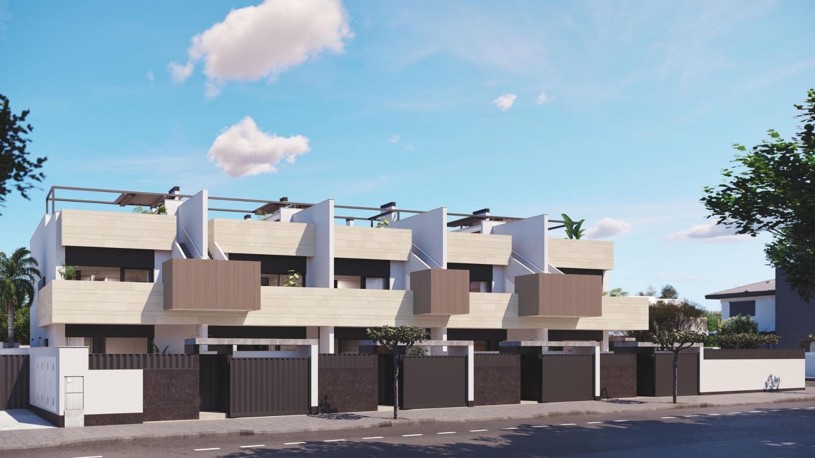 3 makuuhuone Bungalow myytävänä paikassa Pilar de la Horadada mukana uima-altaan 
autotalli - 445 000 € (Ref: 9991981)