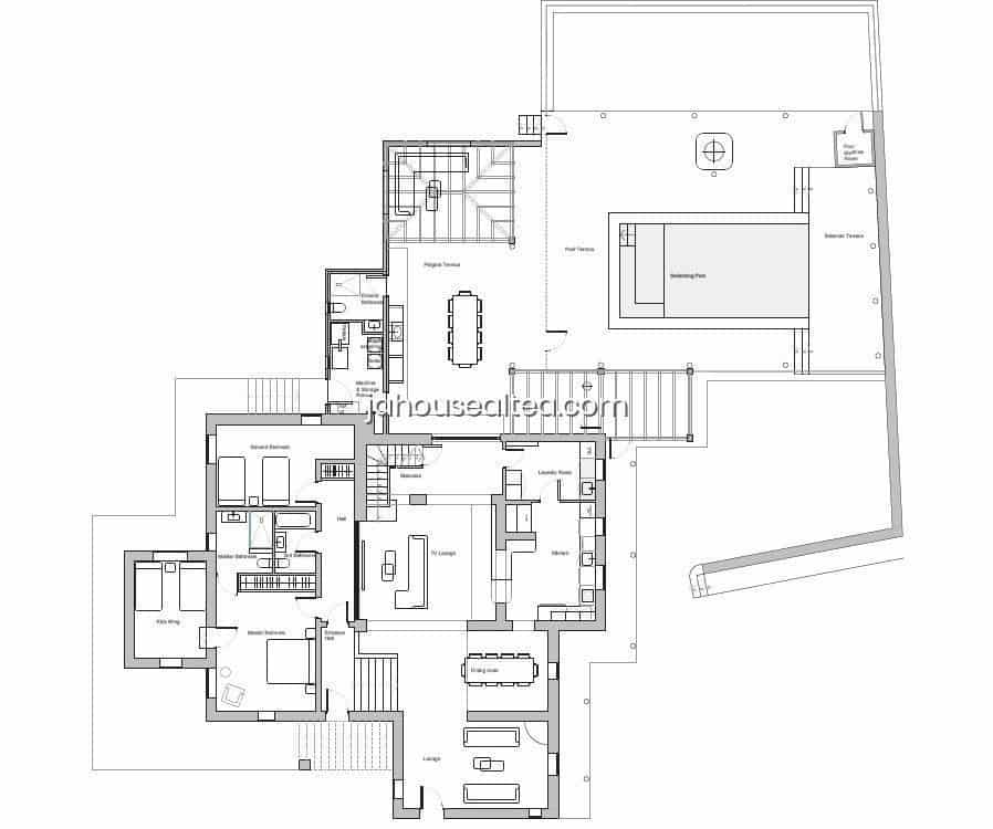 4 soveværelse Villa til salg i Alfaz del Pi / L'Alfas del Pi med swimmingpool garage - € 1.325.000 (Ref: 8907115)