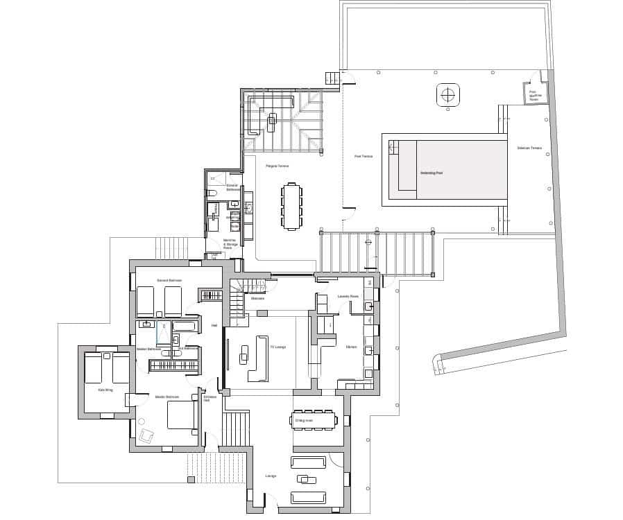 4 chambre Villa/Maison à vendre à Alfaz del Pi / L'Alfas del Pi avec piscine garage - 1 150 000 € (Ref: 8907115)