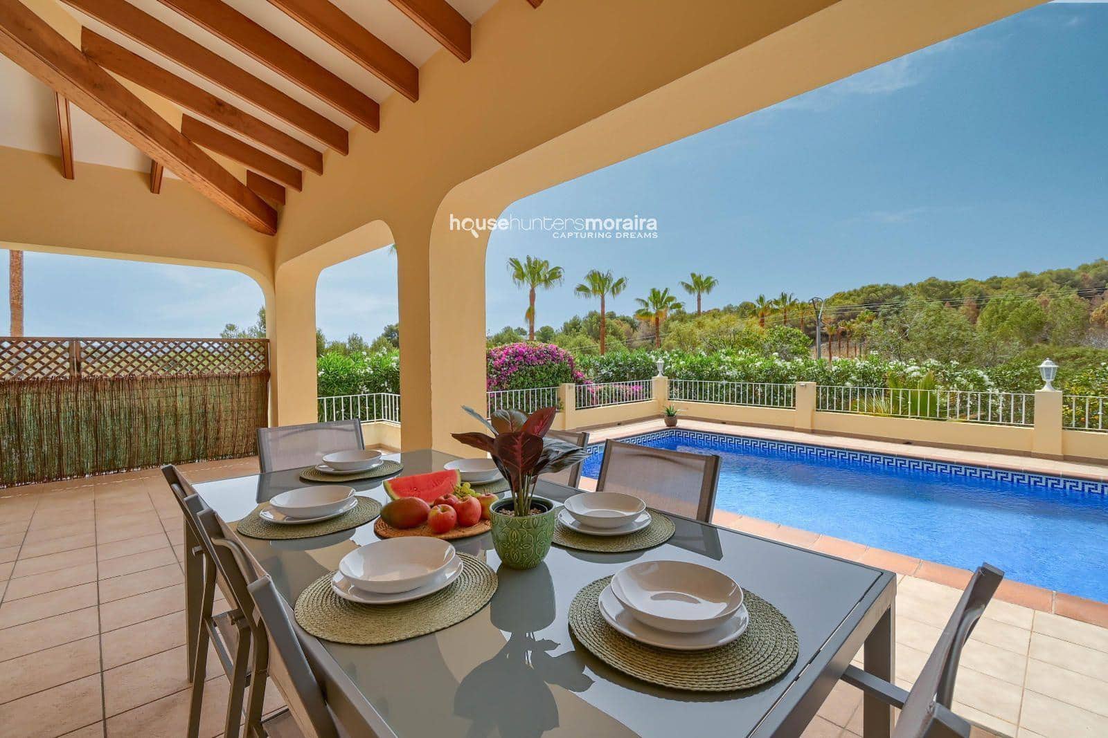 3 soveværelse Villa til leje i Moraira med swimmingpool garage - € 2.500 (Ref: 8783154)