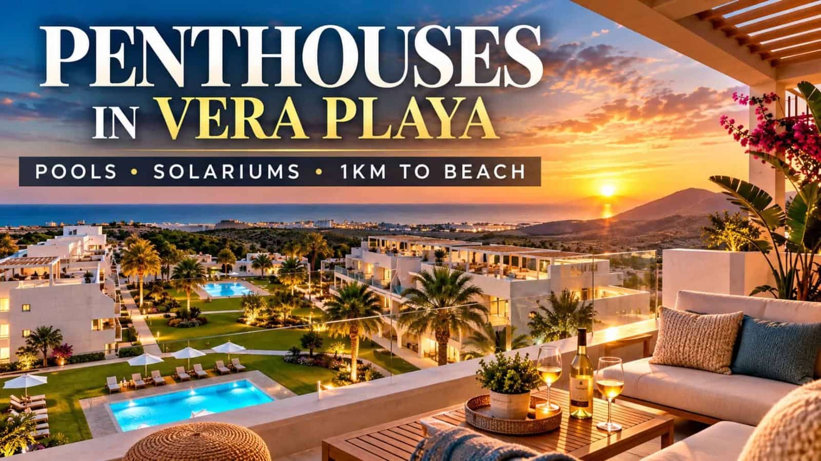 2 quarto Penthouse para venda em Vera com piscina garagem - 216 000 € (Ref: 10109397)