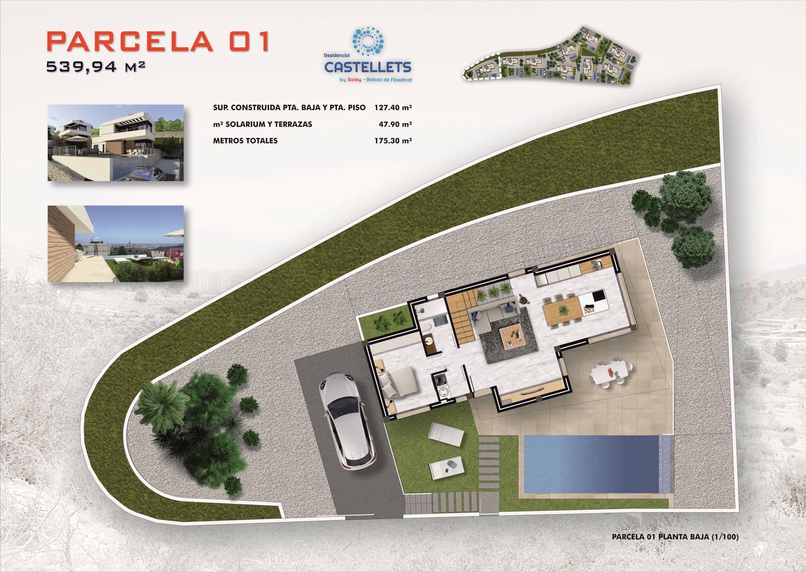 3 makuuhuone Huvila myytävänä paikassa Finestrat mukana uima-altaan - 455 000 € (Ref: 5601413)