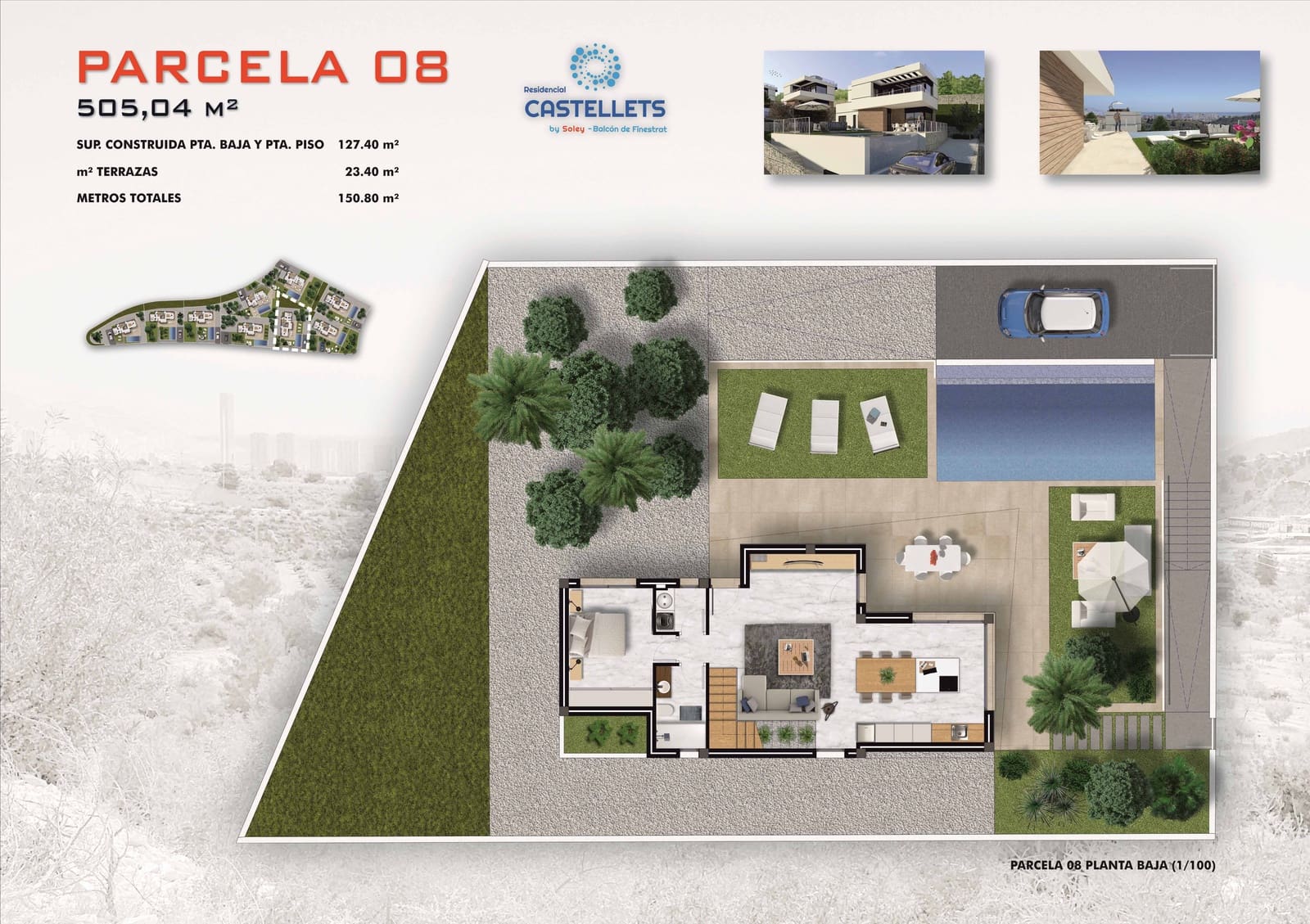 3 makuuhuone Huvila myytävänä paikassa Finestrat mukana uima-altaan - 455 000 € (Ref: 5601413)