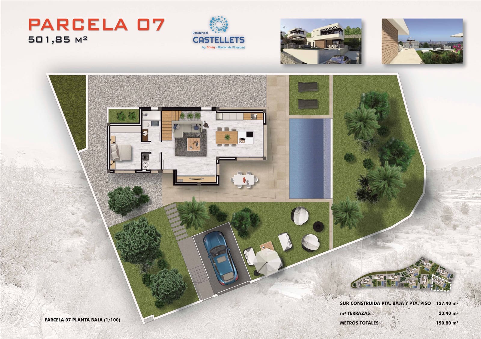 3 makuuhuone Huvila myytävänä paikassa Finestrat mukana uima-altaan - 455 000 € (Ref: 5601413)