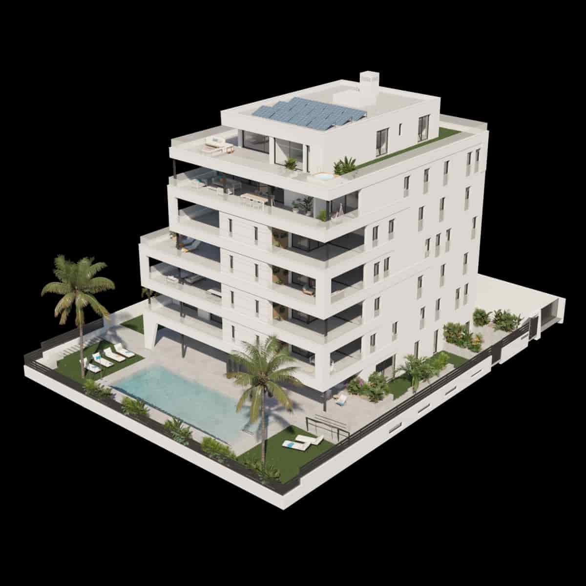 3 soveværelse Penthouse til salg i Aguilas med swimmingpool garage - € 525.000 (Ref: 8101033)