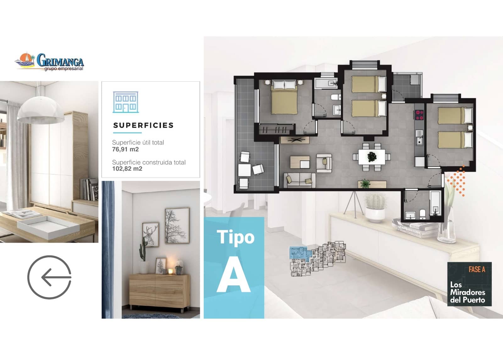 2 soverom Leilighet til salgs i La Manga del Mar Menor med svømmebasseng garasje - € 196 028 (Ref: 9111865)