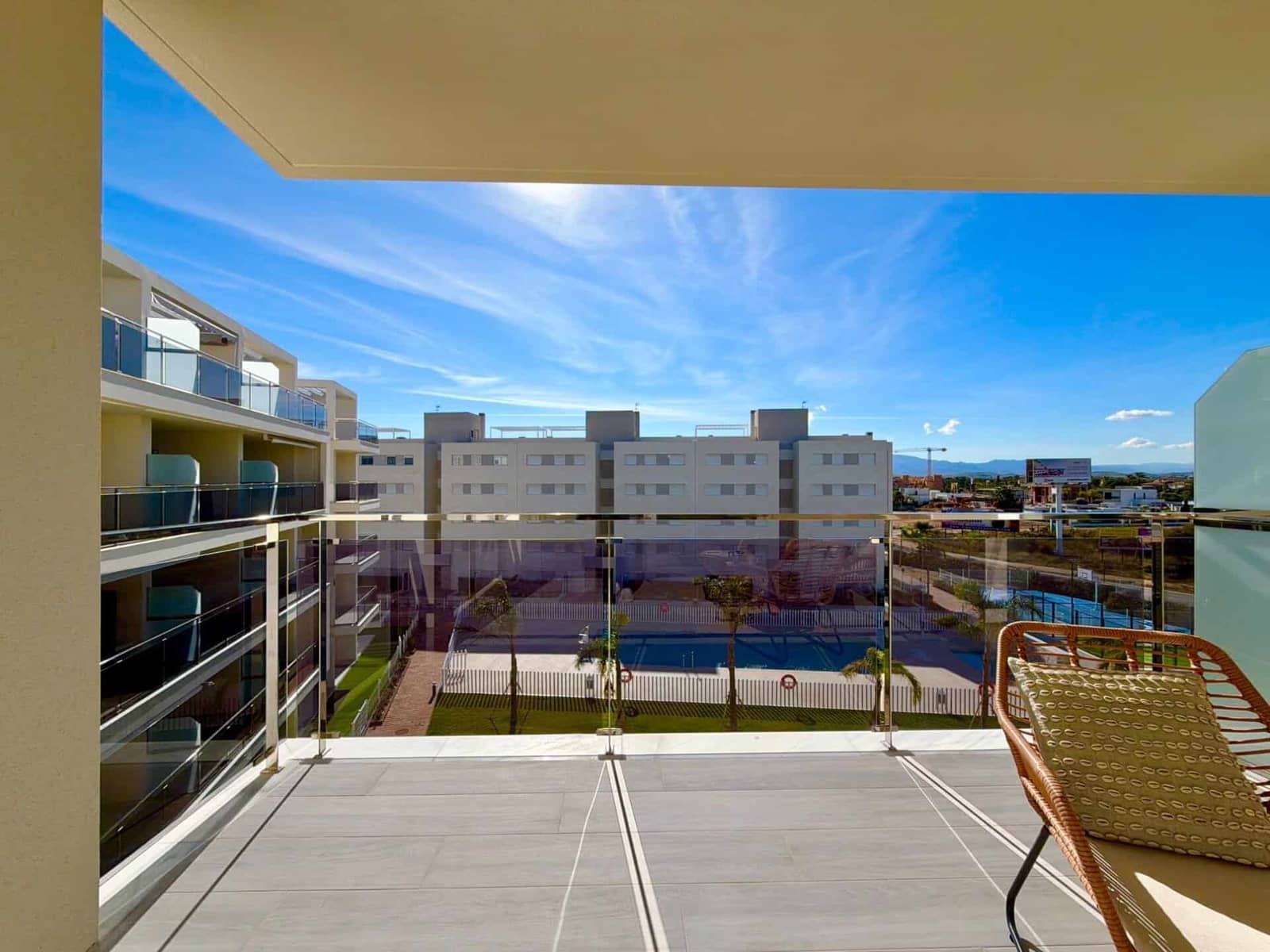 2 Zimmer Apartment zu vermieten in Vera mit Pool Garage - 950 € (Ref: 9603105)