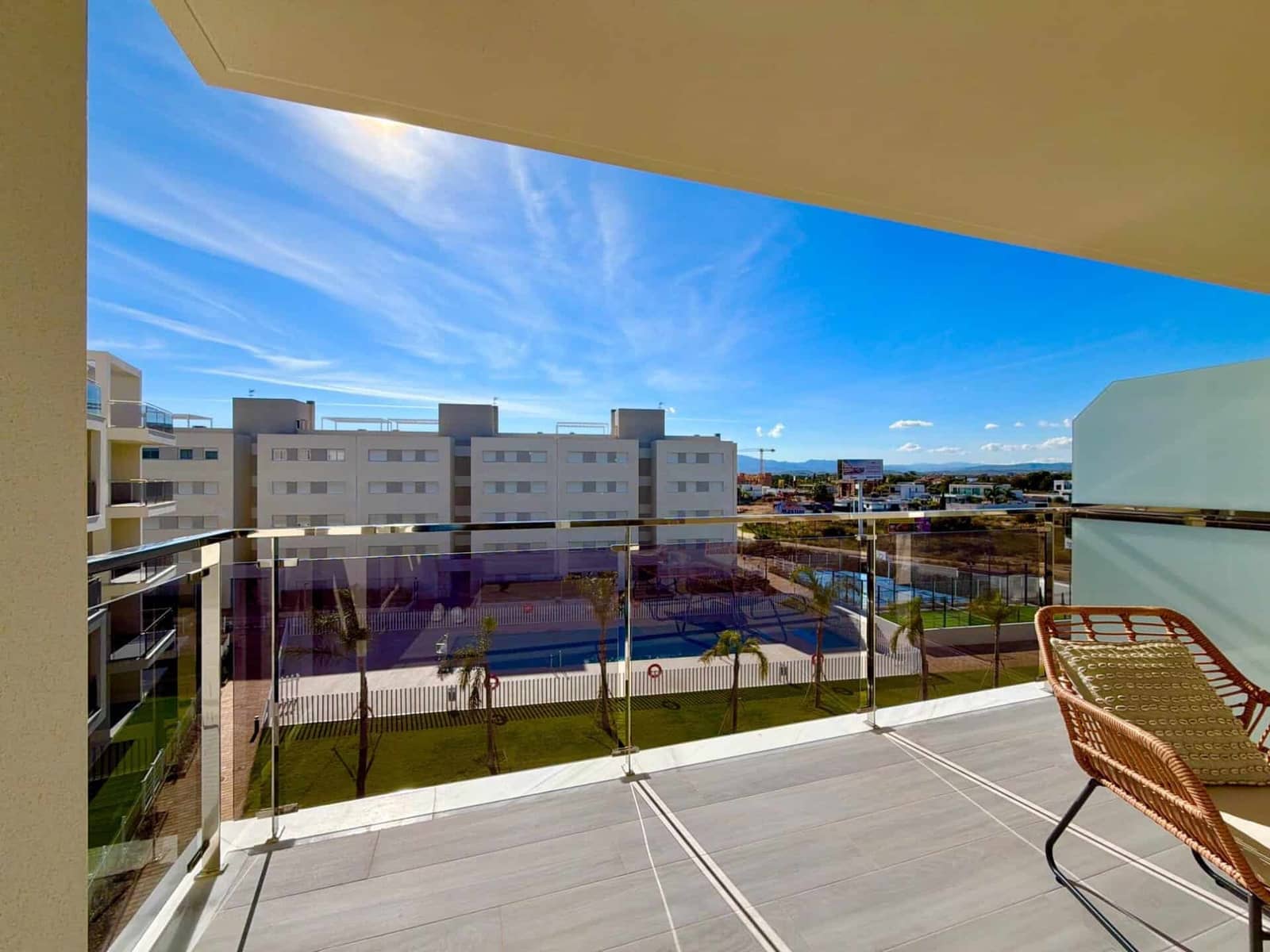 2 Zimmer Apartment zu vermieten in Vera mit Pool Garage - 950 € (Ref: 9603105)