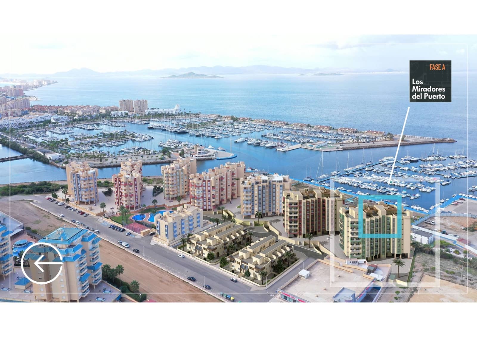 2 soveværelse Lejlighed til salg i La Manga del Mar Menor med swimmingpool garage - € 196.028 (Ref: 9603113)