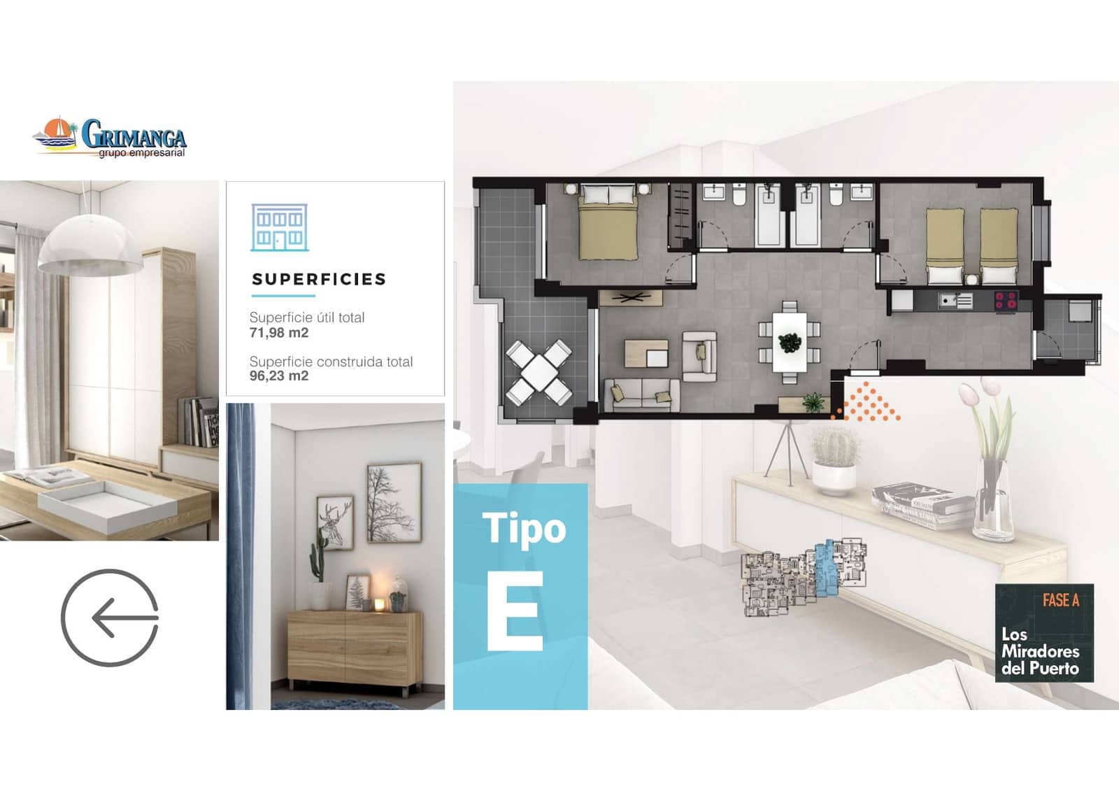 2 soveværelse Lejlighed til salg i La Manga del Mar Menor med swimmingpool garage - € 196.028 (Ref: 9603113)