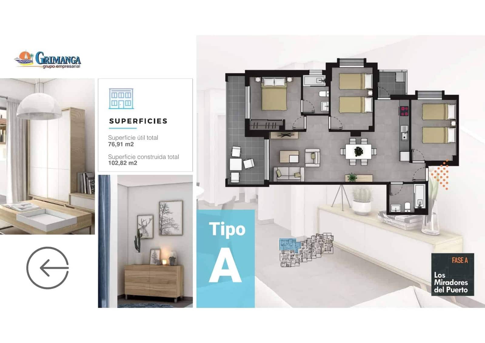 2 bedroom Apartment for sale in La Manga del Mar Menor with pool garage - € 196,028 (Ref: 9603113)