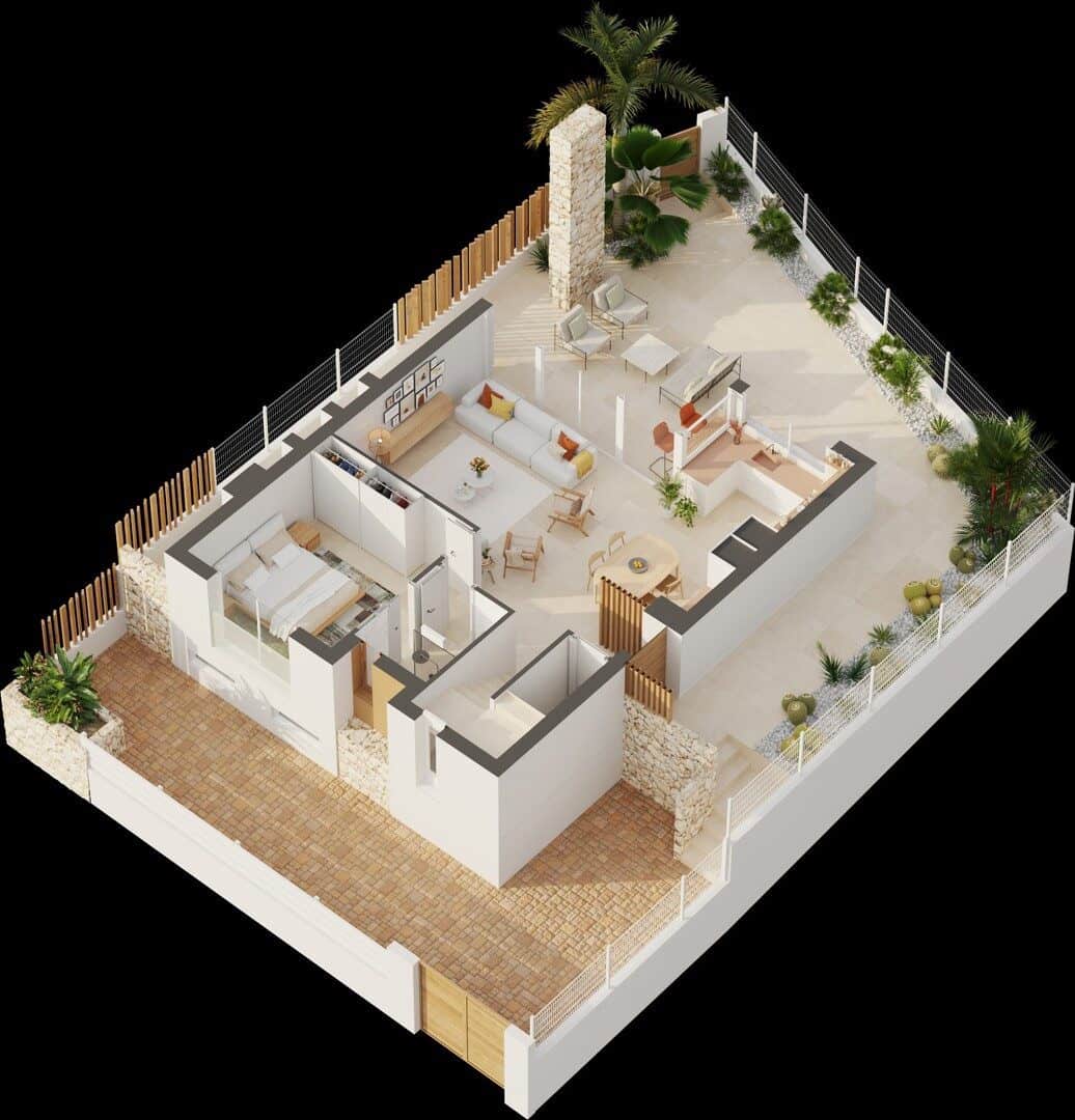 2 soverom Villa til salgs i San Juan de los Terreros med svømmebasseng garasje - € 346 500 (Ref: 9603126)