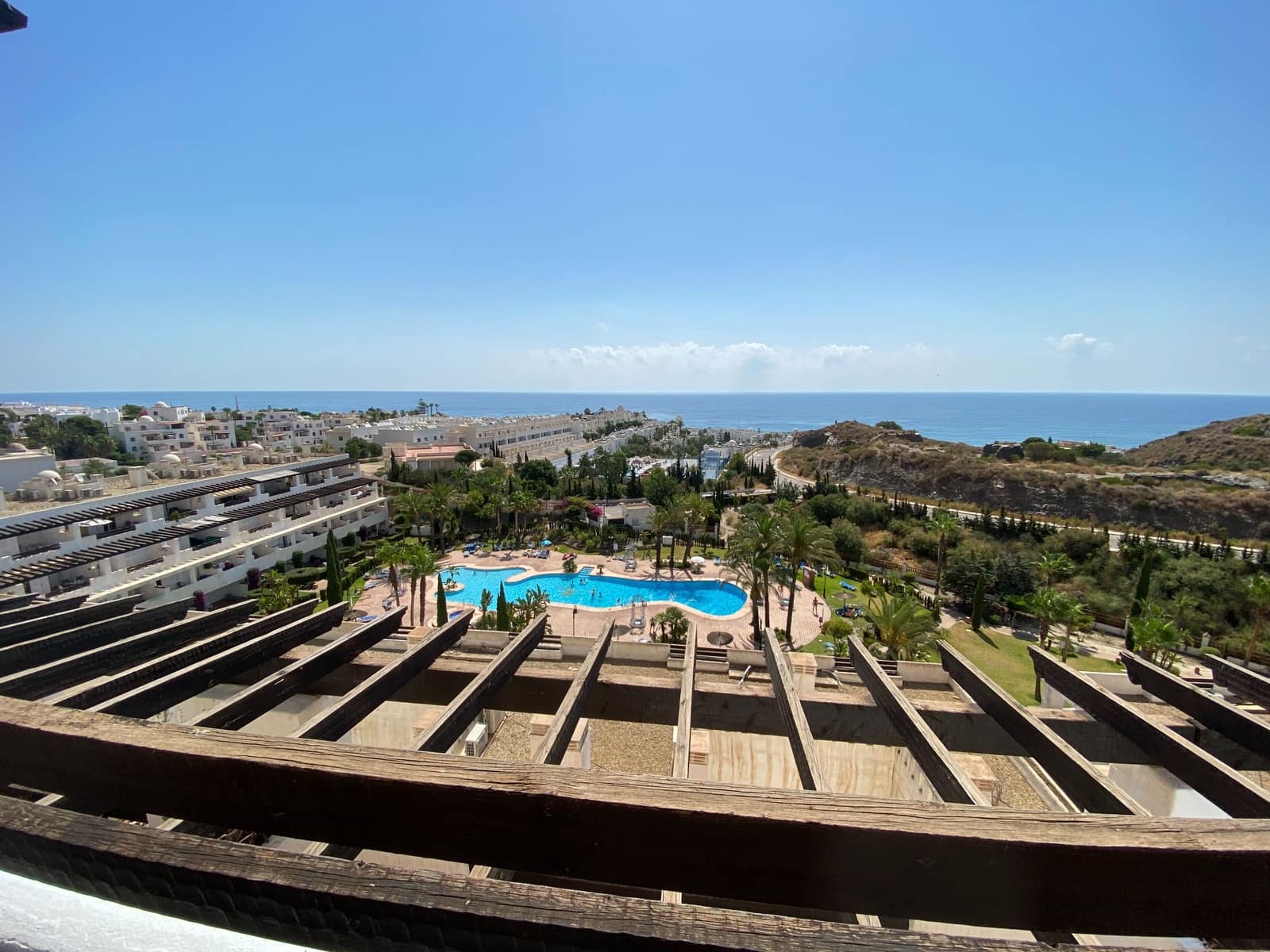 2 Zimmer Penthouse zu vermieten in Mojacar mit Pool Garage - 1.195 € (Ref: 9603146)