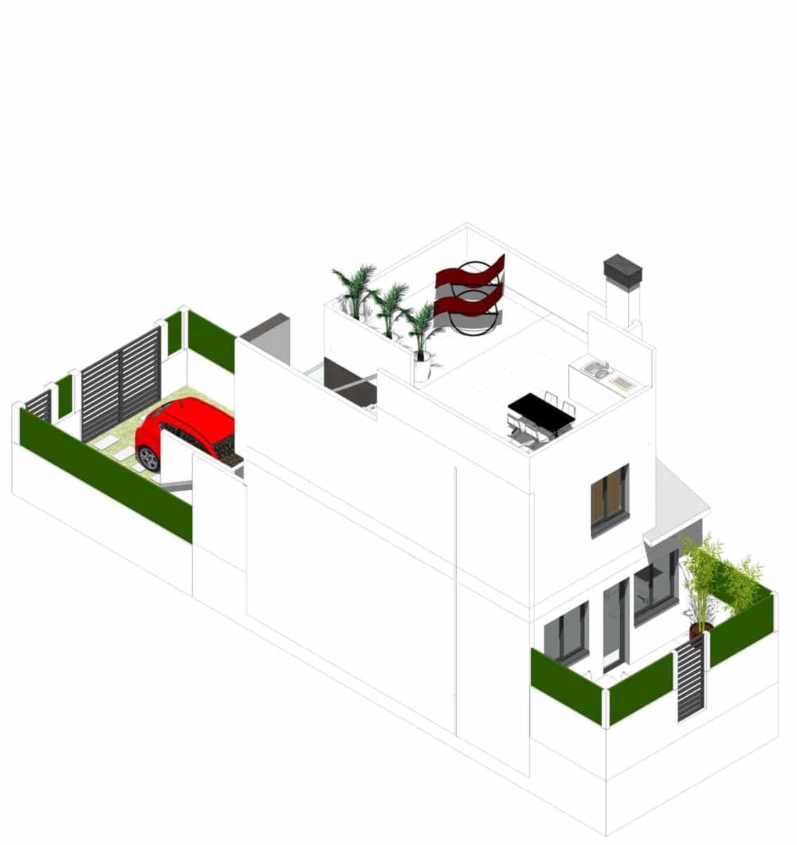 3 slaapkamer Halfvrijstaande villa te koop in Cox met zwembad garage - € 209.000 (Ref: 9603179)