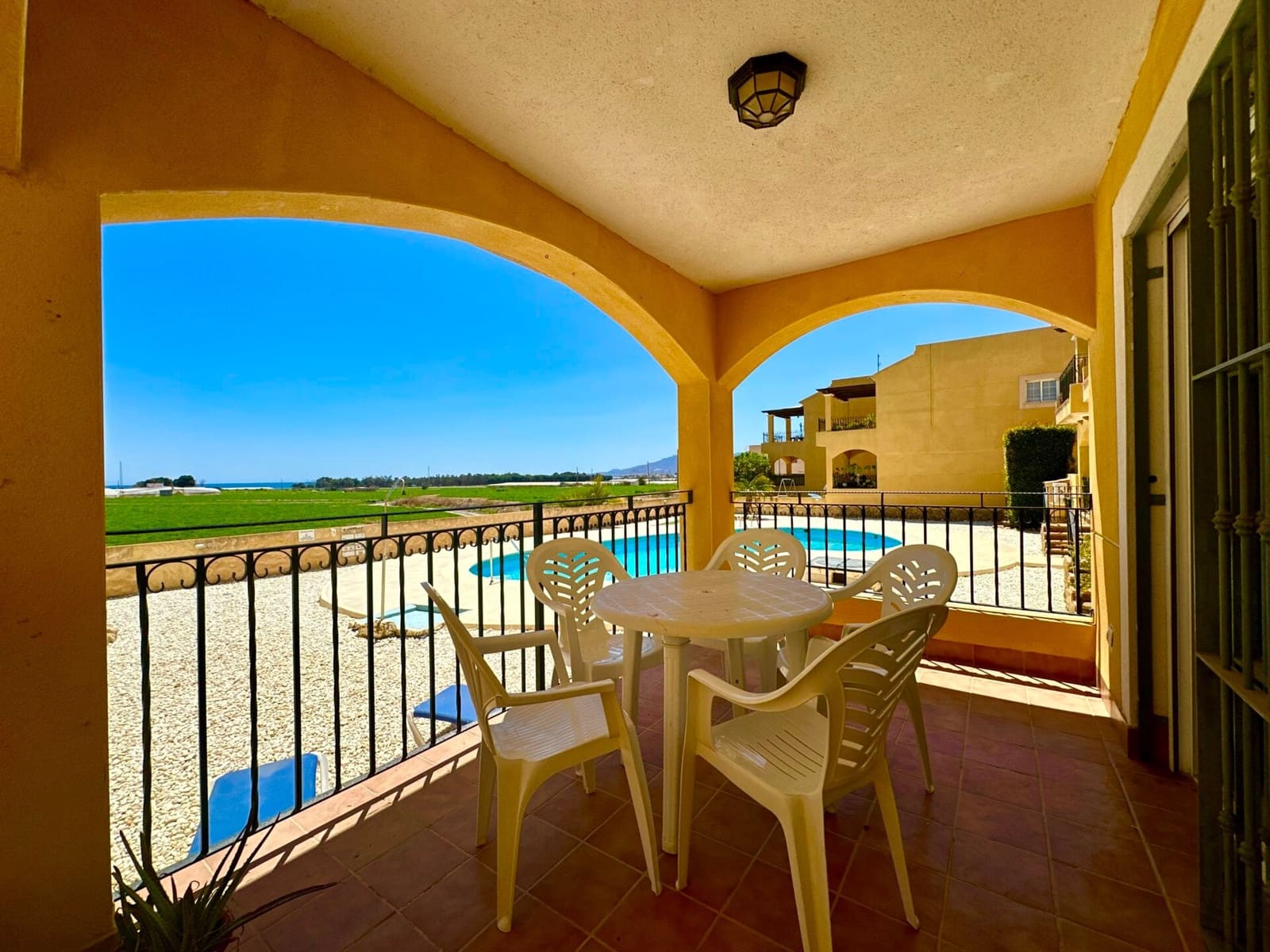 2 sovrum Strandlägenhet att hyra i Palomares med pool garage - 795 € (Ref: 9603181)