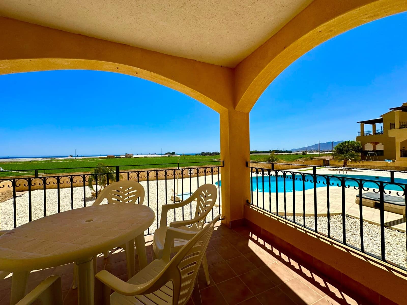 2 sovrum Strandlägenhet att hyra i Palomares med pool garage - 795 € (Ref: 9603181)