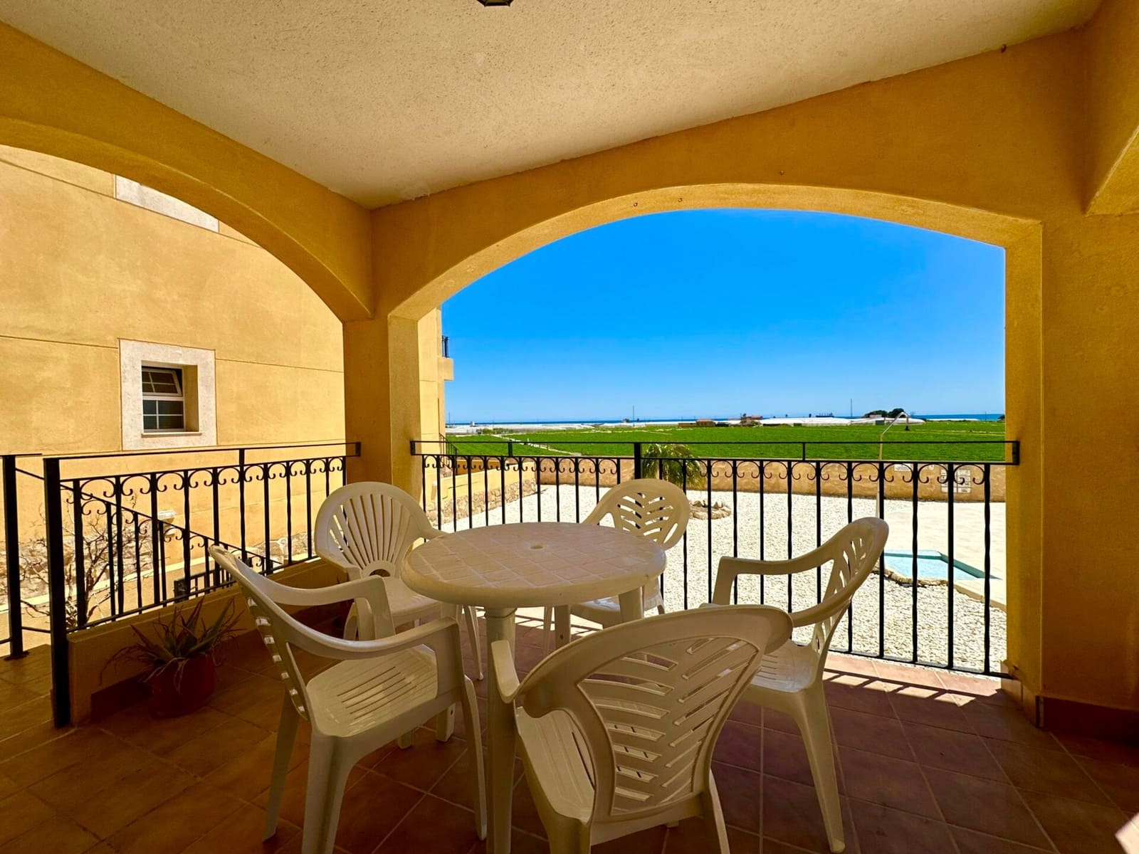 2 sovrum Strandlägenhet att hyra i Palomares med pool garage - 795 € (Ref: 9603181)