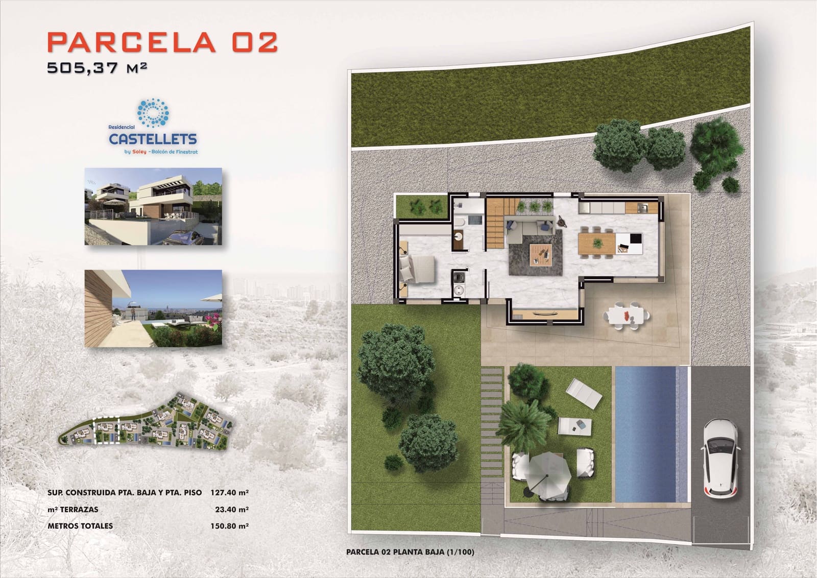 3 sovrum Villa till salu i Finestrat med pool - 455 000 € (Ref: 9603204)