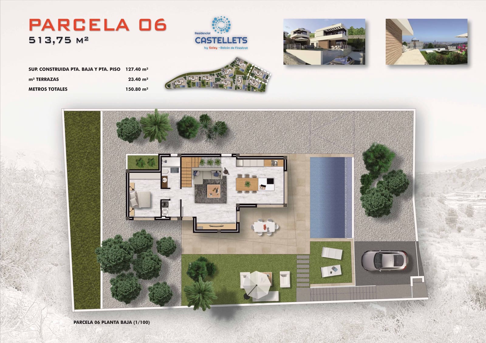 3 sovrum Villa till salu i Finestrat med pool - 455 000 € (Ref: 9603204)