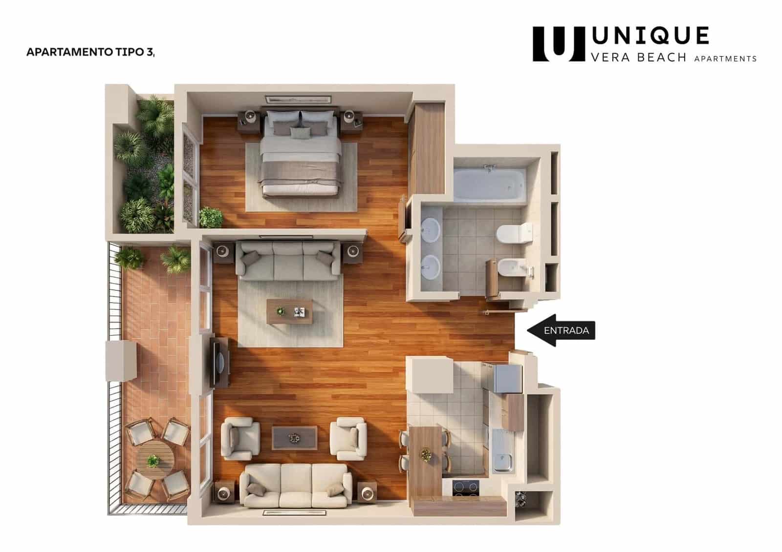 2 chambre Appartement à vendre à Vera avec piscine garage - 130 000 € (Ref: 9629650)