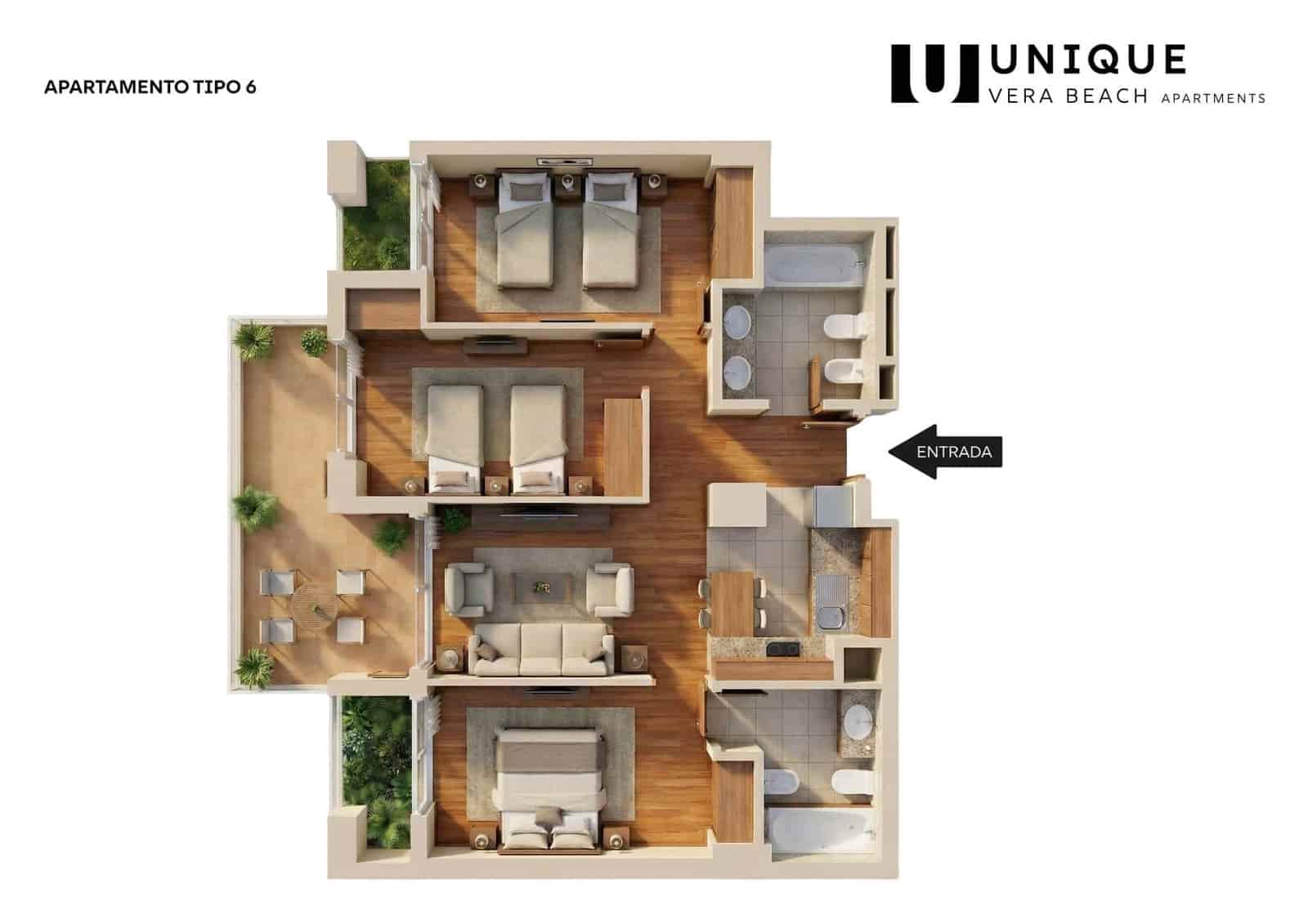 2 chambre Appartement à vendre à Vera avec piscine garage - 130 000 € (Ref: 9629650)