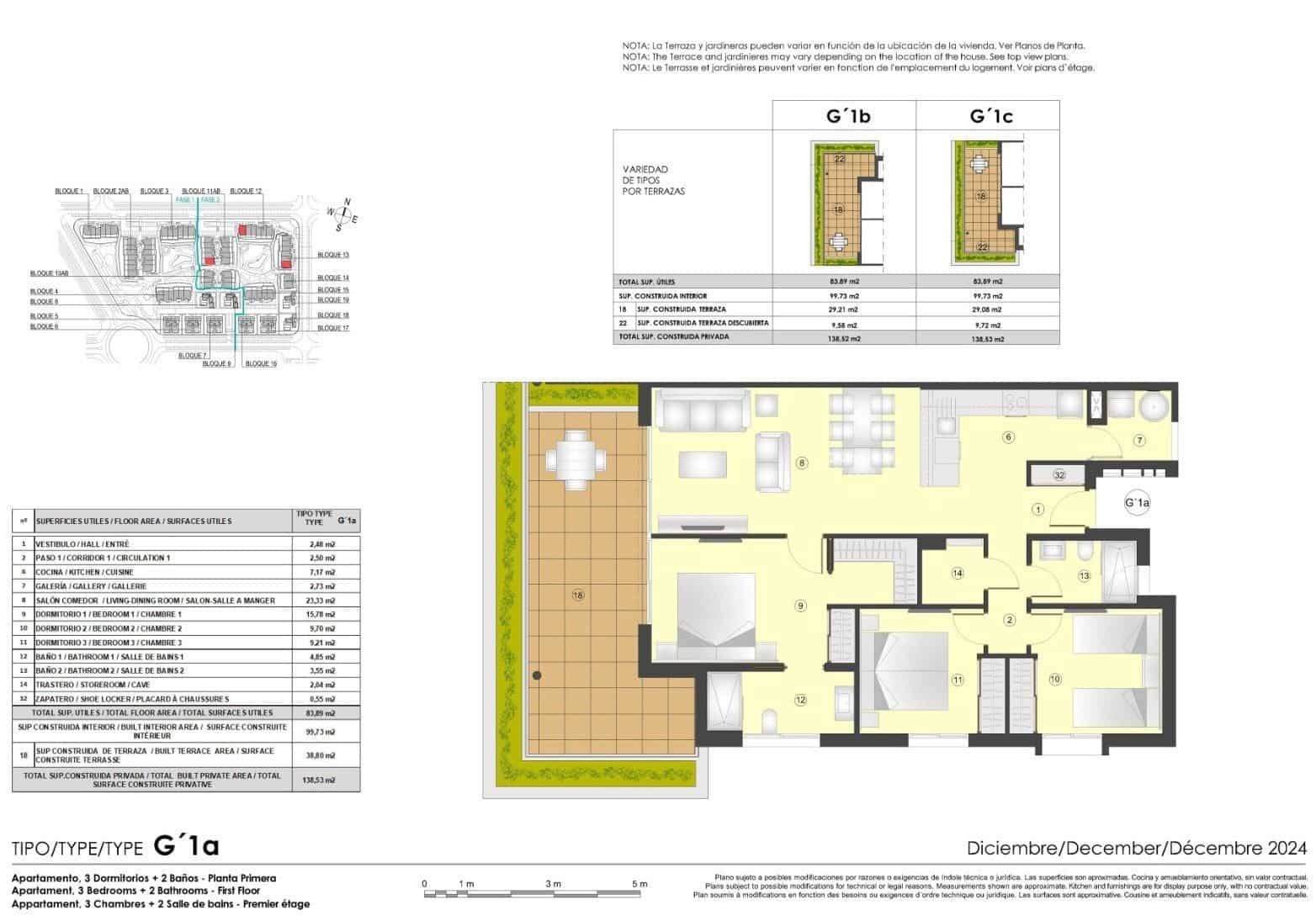 3 soverom Leilighet til salgs i Torrevieja med svømmebasseng garasje - € 369 000 (Ref: 10104022)