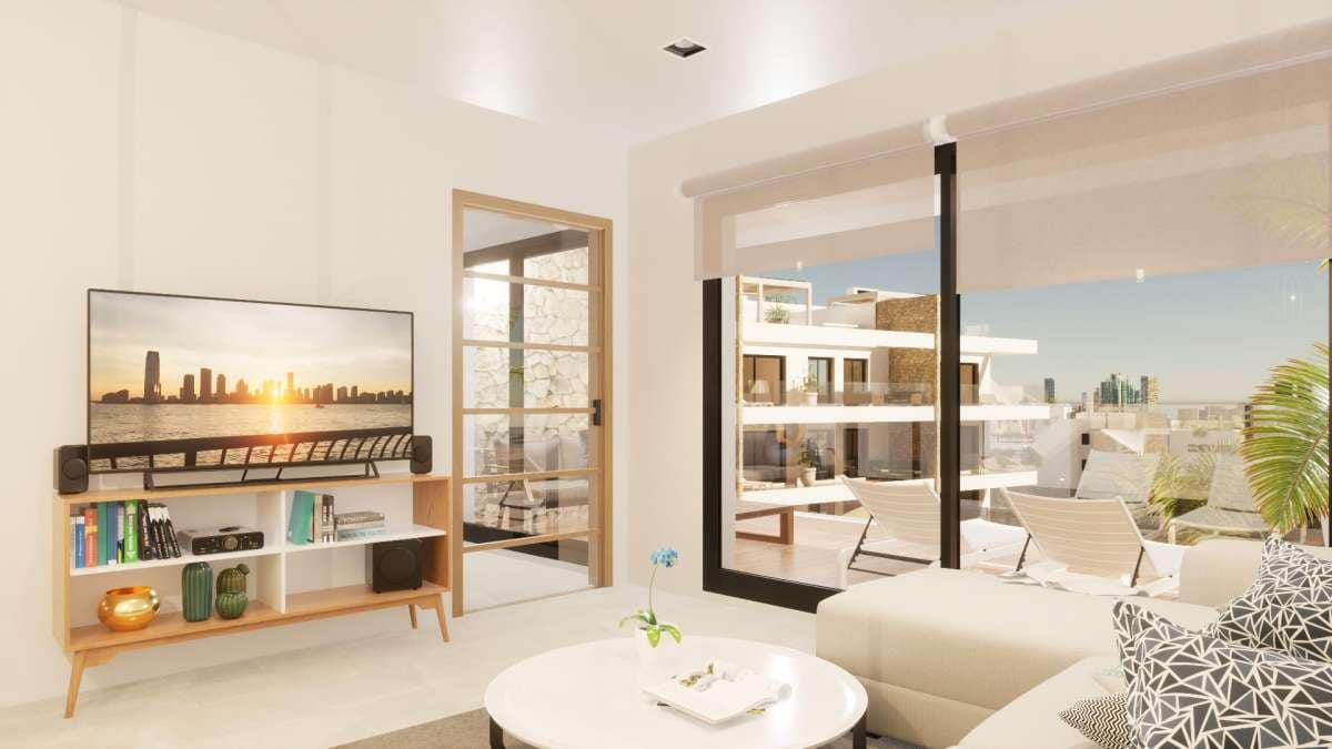 2 sypialnia Apartament na sprzedaż w Finestrat z basenem garażem - 360 000 € (Ref: 10117342)