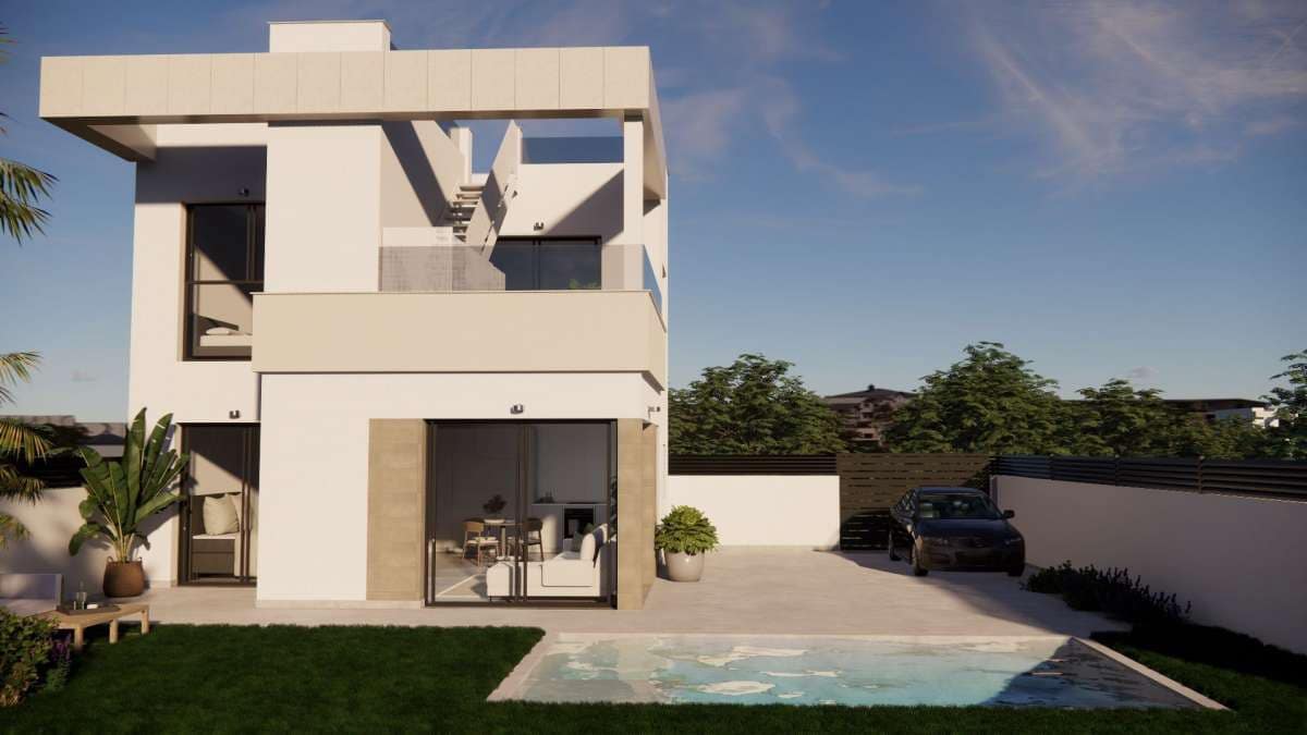 3 chambre Maison de Ville à vendre à Orihuela Costa avec piscine garage - 385 900 € (Ref: 10117371)