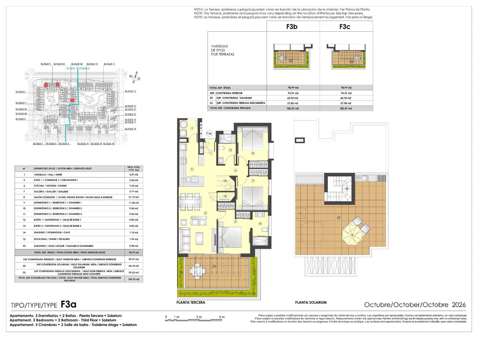 3 slaapkamer Appartement te koop in La Hoya met zwembad garage - € 462.000 (Ref: 10181736)