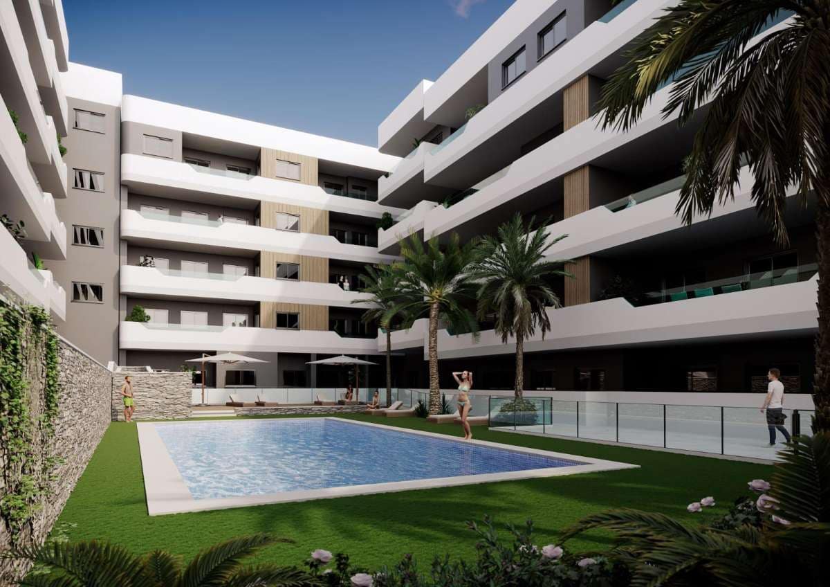 2 soveværelse Lejlighed til salg i Santa Pola med swimmingpool - € 298.000 (Ref: 9047986)
