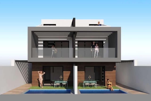 3 soveværelse Semi-Rækkehus til salg i Santiago de la Ribera, San Javier med swimmingpool - € 390.000 (Ref: 9070395)