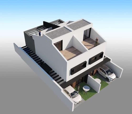 3 soveværelse Semi-Rækkehus til salg i Santiago de la Ribera, San Javier med swimmingpool - € 390.000 (Ref: 9070395)