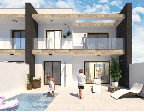 3 makuuhuone Omakotitalo myytävänä paikassa Los Peñascos - El Salero - Los Imbernones, San Pedro del Pinatar mukana uima-altaan - 419 900 € (Ref: 9070643)