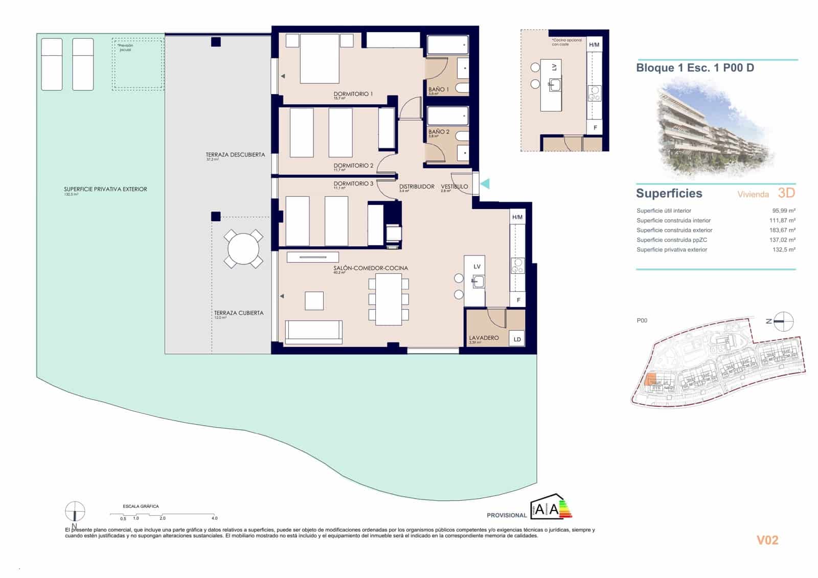 3 soveværelse Lejlighed til salg i Denia - € 414.000 (Ref: 9105029)