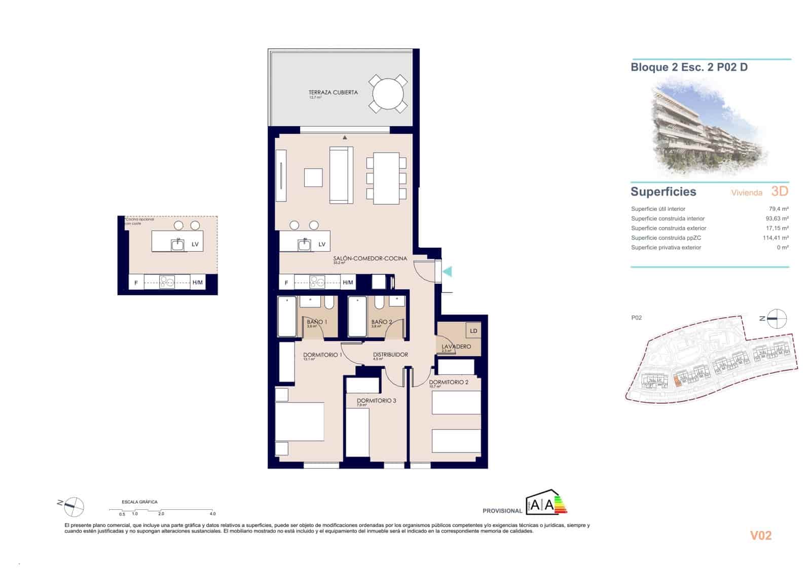 3 soveværelse Lejlighed til salg i Denia - € 414.000 (Ref: 9105029)