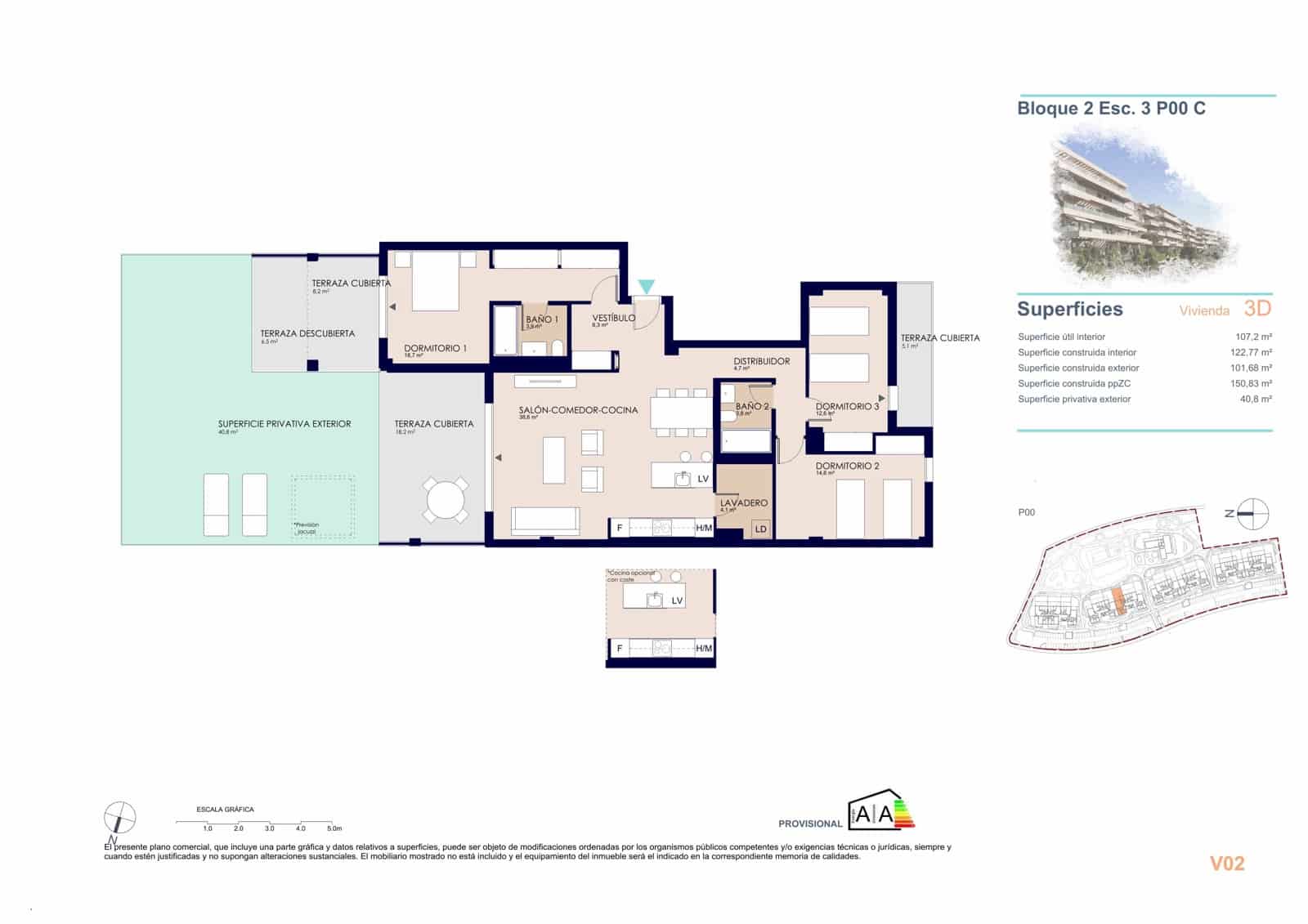 3 soveværelse Lejlighed til salg i Denia - € 414.000 (Ref: 9105029)