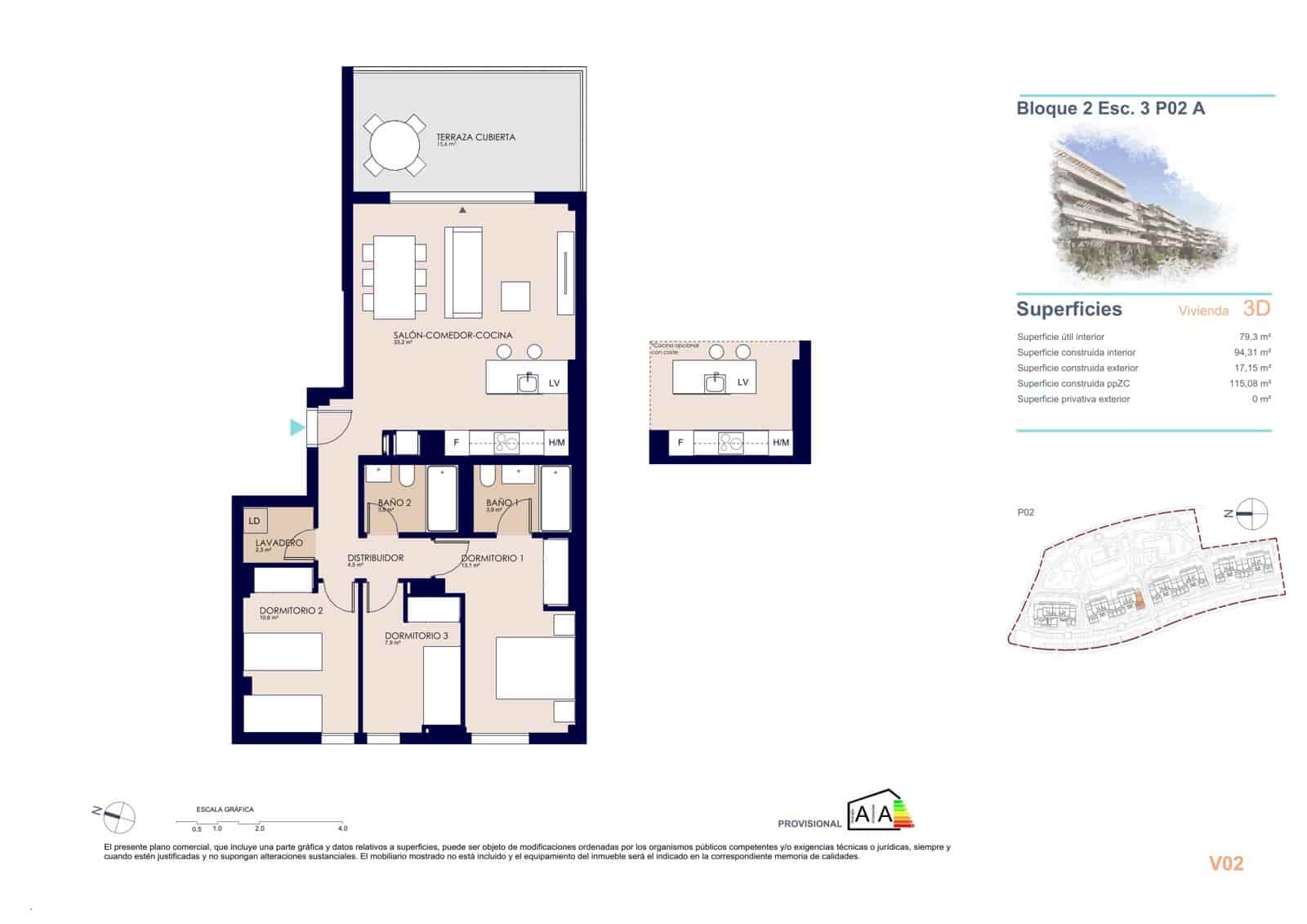 3 soveværelse Lejlighed til salg i Denia - € 414.000 (Ref: 9105029)