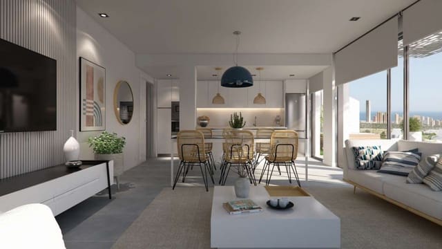 3 soveværelse Lejlighed til salg i Balcón de Finestrat - Terra Marina, Finestrat med swimmingpool - € 650.000 (Ref: 9124179)