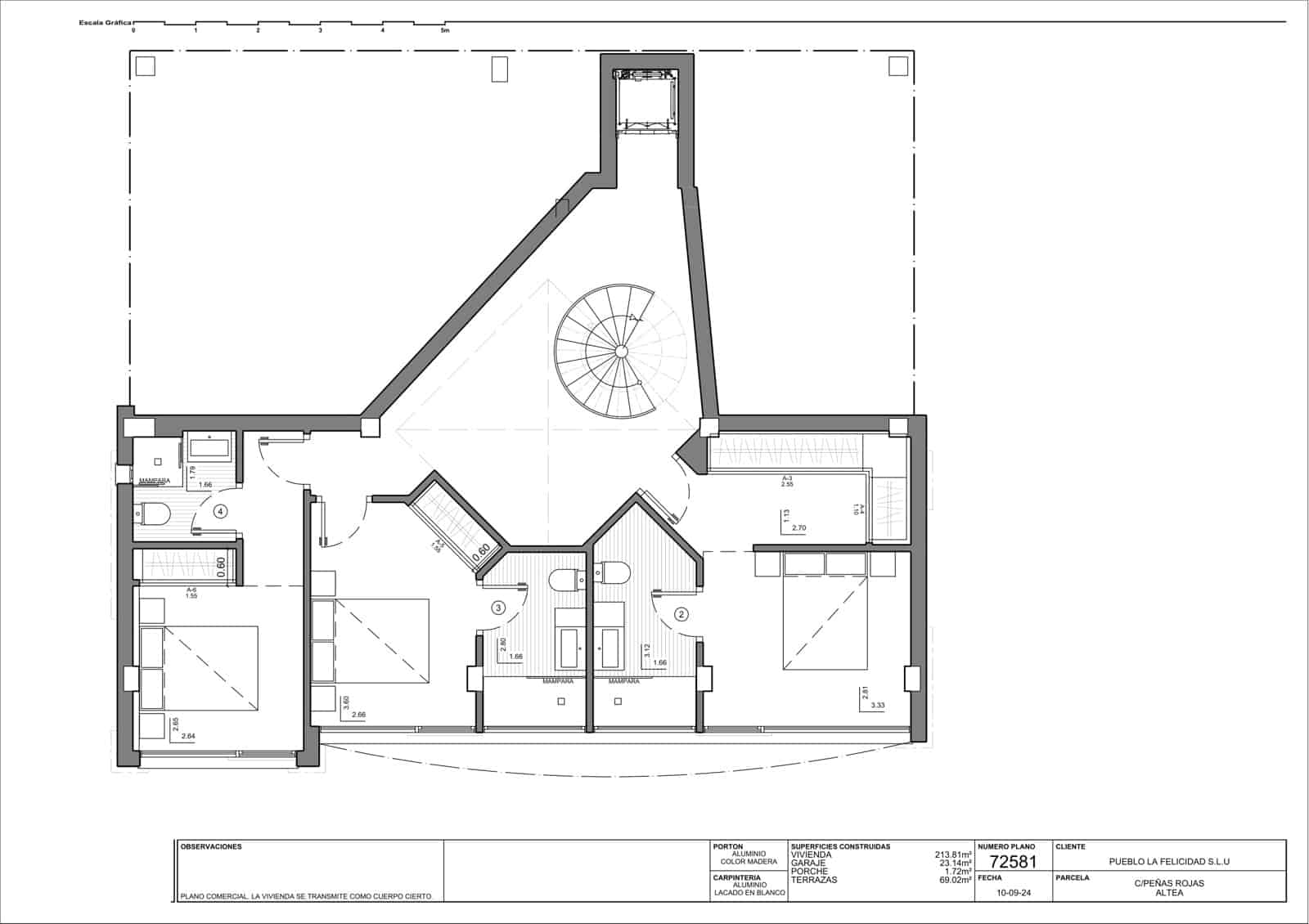4 sypialnia Willa na sprzedaż w Altea z basenem garażem - 2 146 000 € (Ref: 9381084)