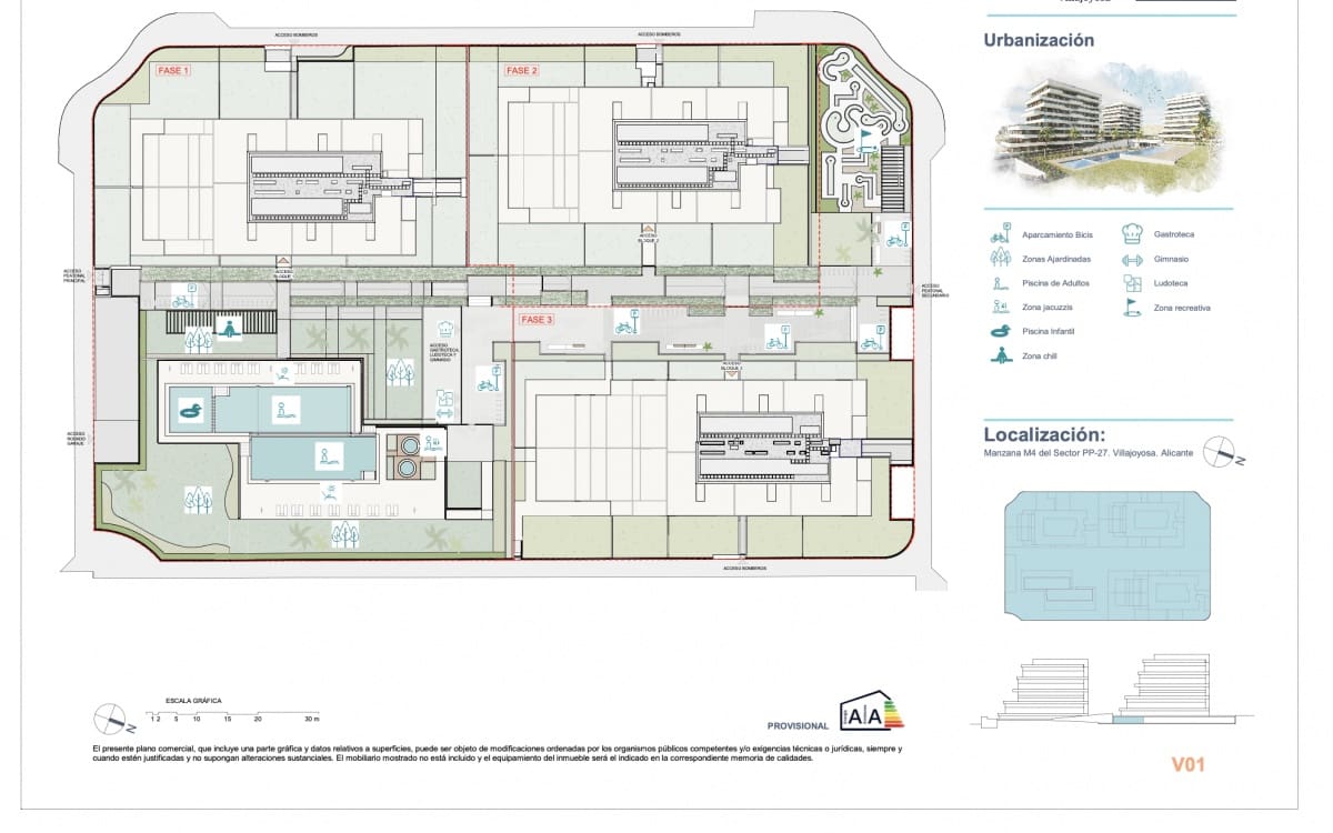3 slaapkamer Appartement te koop in La Villajoyosa / Vila Joiosa met zwembad garage - € 635.200 (Ref: 9381131)