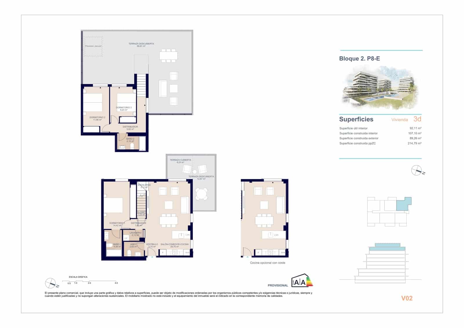 3 slaapkamer Appartement te koop in La Villajoyosa / Vila Joiosa met zwembad garage - € 635.200 (Ref: 9381131)