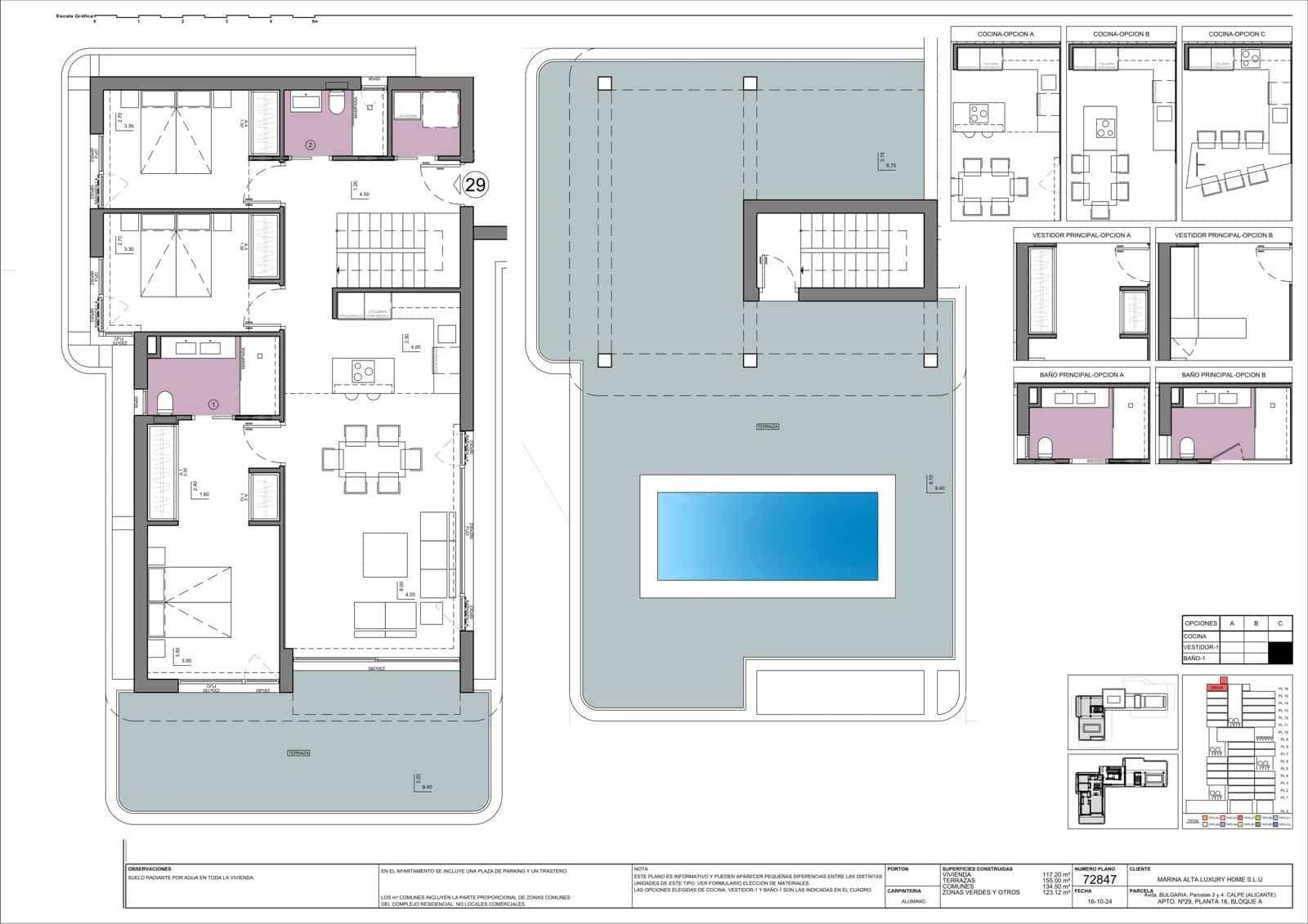 3 sypialnia Apartament na sprzedaż w Calpe / Calp z basenem garażem - 1 672 000 € (Ref: 9381178)