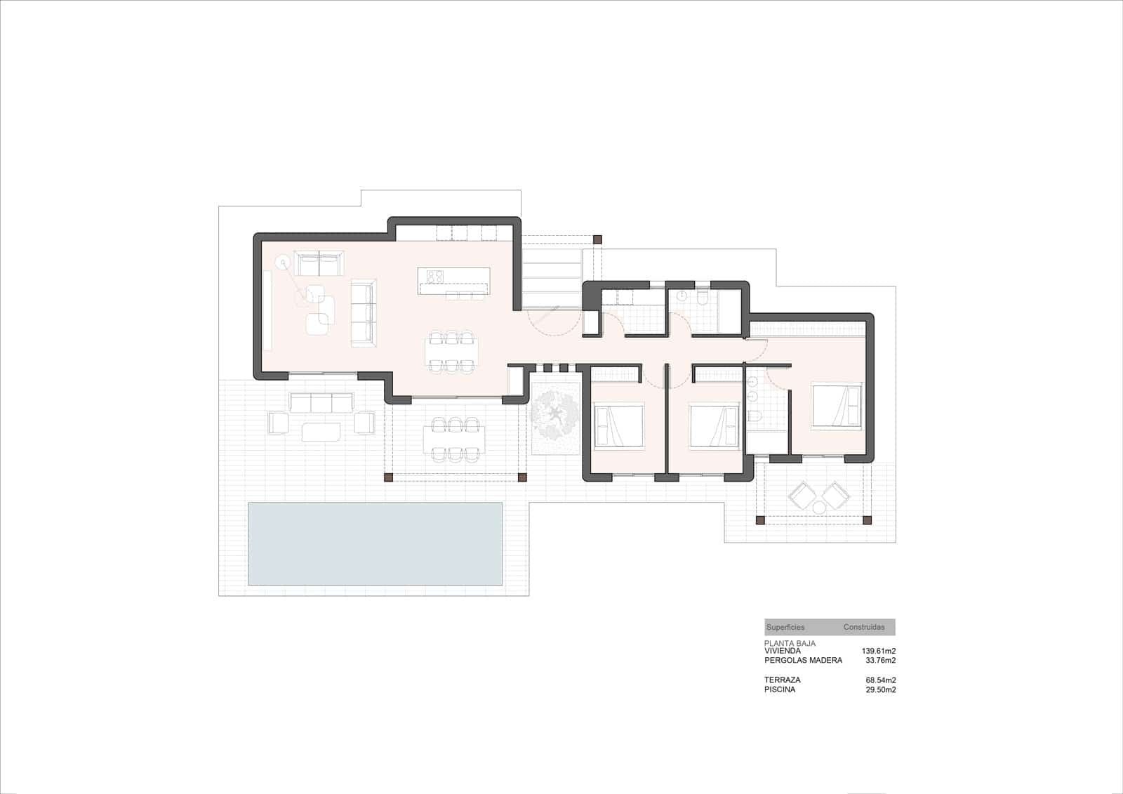 3 sypialnia Willa na sprzedaż w Benissa z basenem garażem - 890 000 € (Ref: 9381184)