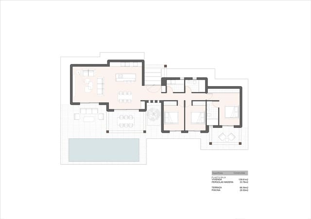 3 sypialnia Willa na sprzedaż w Benissa z basenem garażem - 890 000 € (Ref: 9381184)
